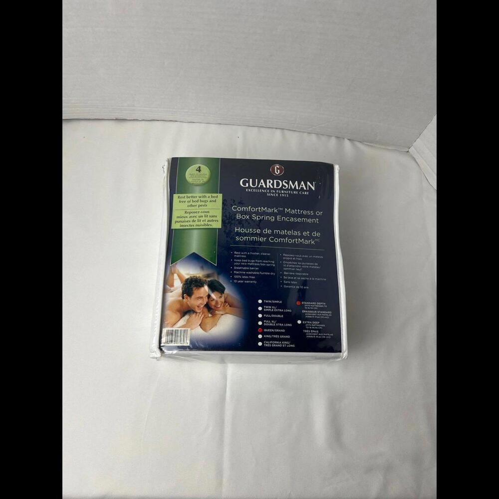 Guardsman ComfortMark Mattress or Box Spring Encasement Bed‎ Size Queen